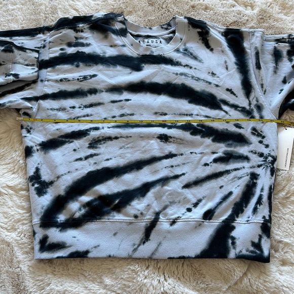 LACAUSA Set Sweatshirt & Shorts Tie Dye Size S - Picture 5 of 12